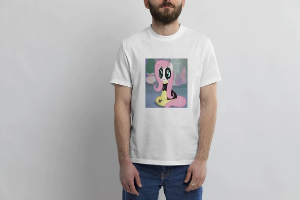 CBT Emo Fluttershy Baskılı T-Shirt ürün görseli 1