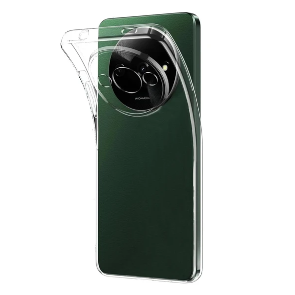 Xiaomi Redmi A3 / Poco C61 Kılıf Silikon Şeffaf Arka Kapak