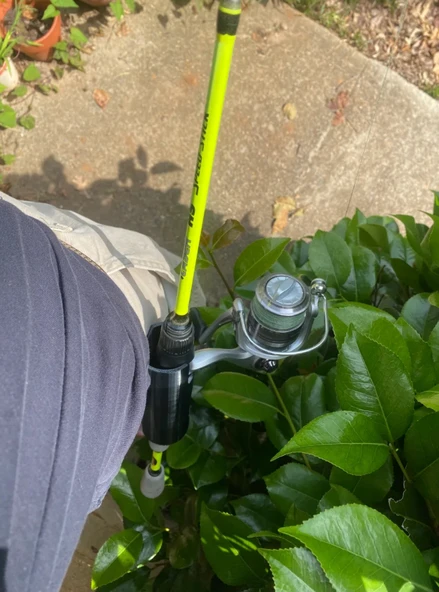 Olta Kamış Tutucu Kemer Askısı Balıkçı Bel Aparatı Elleri Serbest Bırakan Olta Taşıyıcı Kılıf - 4