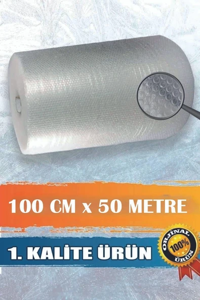 A Kalite Balonlu Eşya Koruma Naylon Patpat 100cmx 50 M Pat Pat - Ambalaj Pıtpıt 50 m2 30gr ürün görseli