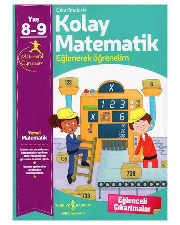 Çıkartmalarla Kolay Matematik 8 ve 9 Yaş İş Bankası