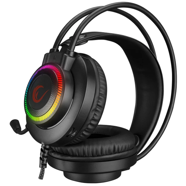 RAMPAGE RM-K27 X-JAMMER RAINBOW LEDLİ PC USB 3.5M PS4-XBOX-MOBILE GAMING OYUNCU MİKROFONLU KULAKLIK RAMPAGE - 3