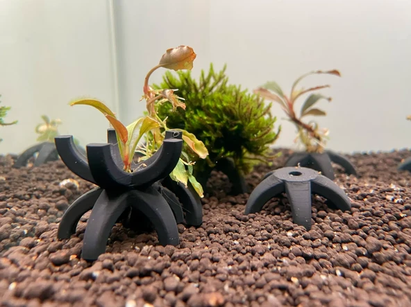 ( 5 Adet ) Siyah Renk Akvaryum Karides Barınağı  Yıldız Formlu Dinlenme Ve Gizlenme Alanı