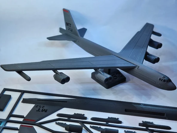 B52 Uçak Maket Kiti Kurulabilir Uçak Oyuncak Model Koleksiyonluk Jet Seti