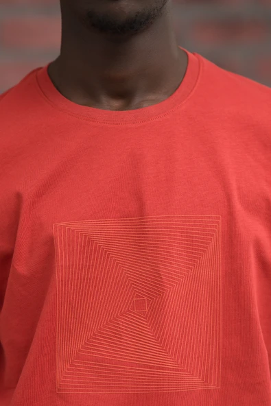 Slim Fit Pamuklu Önü Baskılı Sıfır Yaka T-Shirt - Resim 4