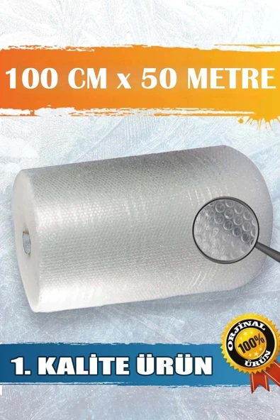 A Kalite Balonlu Eşya Koruma Naylon Patpat 100cmx 50 M Pat Pat - Ambalaj Pıtpıt 50 m2 30gr - Resim 3