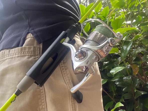 Olta Kamış Tutucu Kemer Askısı Balıkçı Bel Aparatı Elleri Serbest Bırakan Olta Taşıyıcı Kılıf - 2