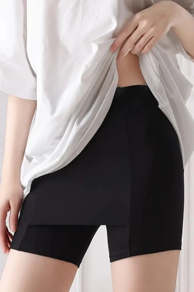 Dikişsiz Kaymaz Güvenlik Şortu – Çift Katmanlı, Konveks Tasarım, Buzlu İpeksi Doku, Yazlık İnce Şort Altı İçlik | Dönmeyen, Terletmeyen İç Şort - Resim 3