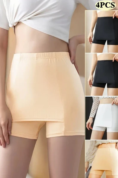 Dikişsiz Kaymaz Güvenlik Şortu – Çift Katmanlı, Konveks Tasarım, Buzlu İpeksi Doku, Yazlık İnce Şort Altı İçlik | Dönmeyen, Terletmeyen İç Şort - Resim 2