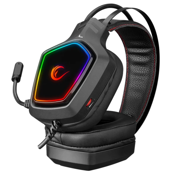 RAMPAGE X-RANGER SİYAH 7.1 SURROUND SOUND SYSTEM RGB LEDLİ MİKROFONLU OYUNCU KULAKLIĞI RAMPAGE - 4