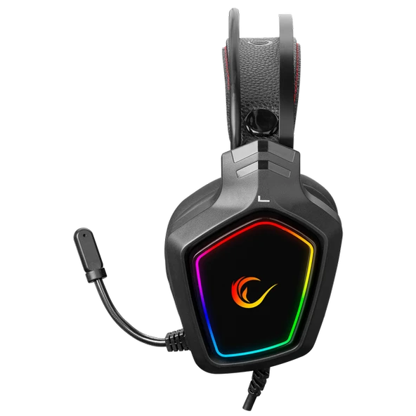 RAMPAGE X-RANGER SİYAH 7.1 SURROUND SOUND SYSTEM RGB LEDLİ MİKROFONLU OYUNCU KULAKLIĞI RAMPAGE - 3