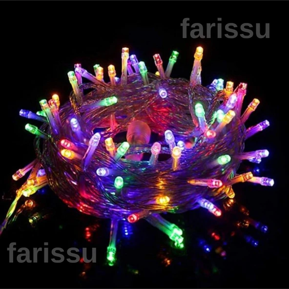 ALASKA 10 Metre RGB LED Peri Işıkları - 100 LED - 8 Fonksiyonlu (İç/Dış Mekan) - 4