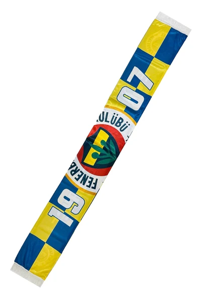 Fenerbahçe Orijinal Lisanslı En Büyük Fenerbahçe Saten Şal Atkı + Uçlu Kalem Set Hediye Ahşap Kutulu - Resim 6