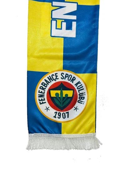 Fenerbahçe Orijinal Lisanslı En Büyük Fenerbahçe Saten Şal Atkı + Uçlu Kalem Set Hediye Ahşap Kutulu - Resim 9