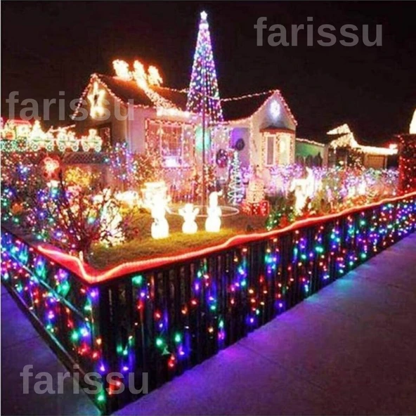 ALASKA 10 Metre RGB LED Peri Işıkları - 100 LED - 8 Fonksiyonlu (İç/Dış Mekan) - 6