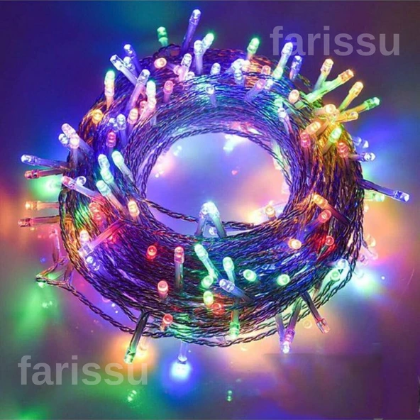 ALASKA 10 Metre RGB LED Peri Işıkları - 100 LED - 8 Fonksiyonlu (İç/Dış Mekan) - 5