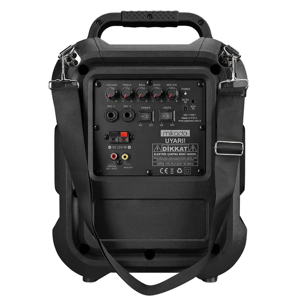 MİKADO MD-116BT 15W EL VE KAFA MİKROFONLU USB / SD BLUETOOTHLU TOPLANTI - PARTİ HOPARLÖR MİKADO - 3