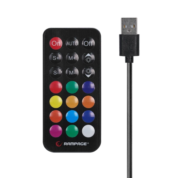 RAMPAGE KL-R19 MONCHER RGB AYDINLATMALI SİYAH OYUNCU KOLTUĞU RAMPAGE - 9