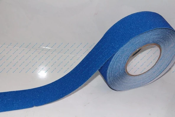 Mavi Merdiven ve Zemin Kaydırmaz Kaymaz Bant 50mm x 25mt