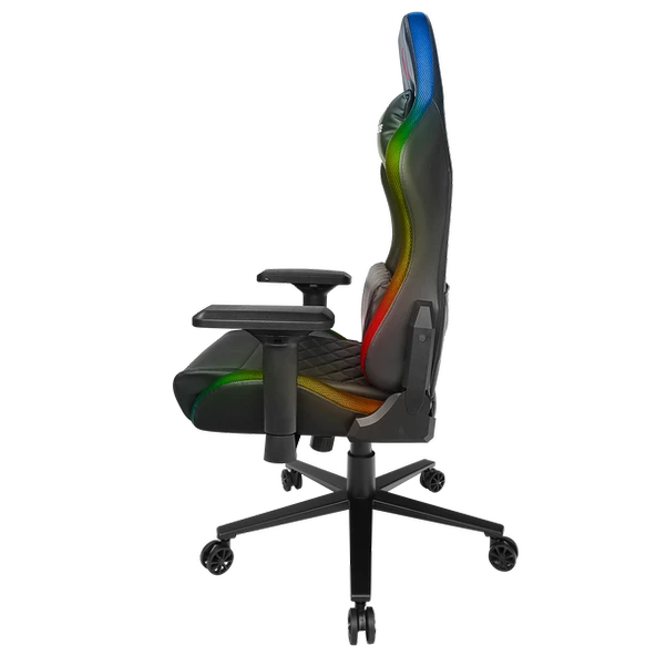 RAMPAGE KL-R19 MONCHER RGB AYDINLATMALI SİYAH OYUNCU KOLTUĞU RAMPAGE - 4