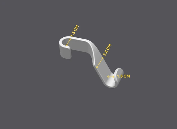 Araç Koltuk Arkası Askı Aparatı (2'li Set) Poşet & Çanta Tutucu Kanca Başlık Demirine Takılır - 4