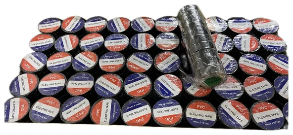 Elektrik İzole Bant 500 adet Bant Elektrikçi Bantı 19mmx10yrd