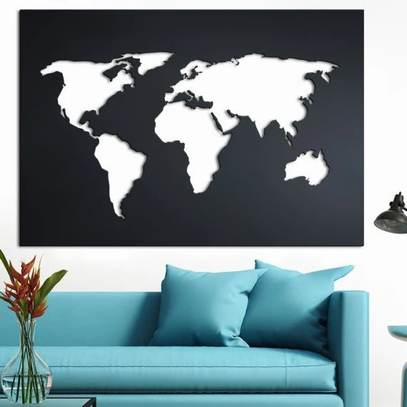 Dünya modern Tasarımlı Dekoratif dekor tablo ürün görseli