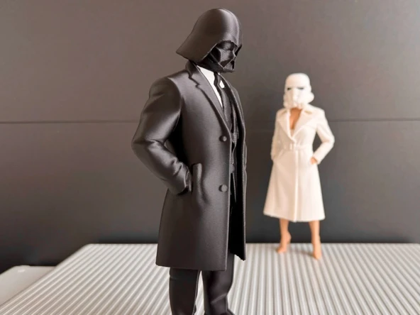 Darth Vader Ofis Figürü  CEO Tarzında Dekoratif Biblo (3D Baskı, Karizmatik Masa Üstü Obje) - 2