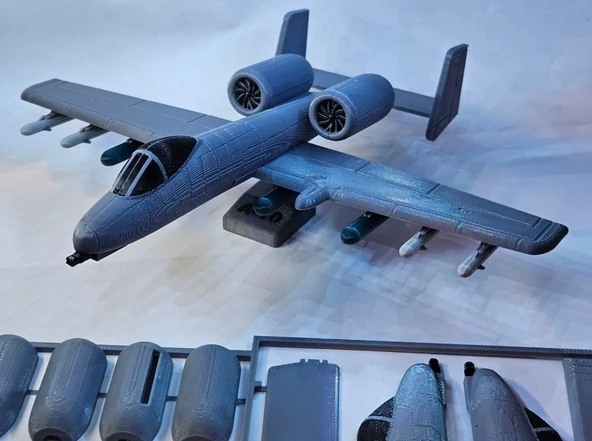A10 Warthog Uçak Maket Kiti  Kurulabilir Jet Uçağı Oyuncak Seti  Koleksiyon ve Hobi Model