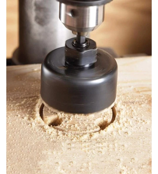 8 Parça Panç Seti Ağaç Kesme Testere Matkap Ucu Takımı Alçıpan Tavan Kesme - 2