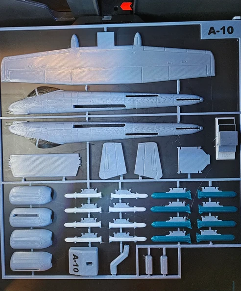 A10 Warthog Uçak Maket Kiti Kurulabilir Jet Uçağı Oyuncak Seti Koleksiyon ve Hobi Model - 2