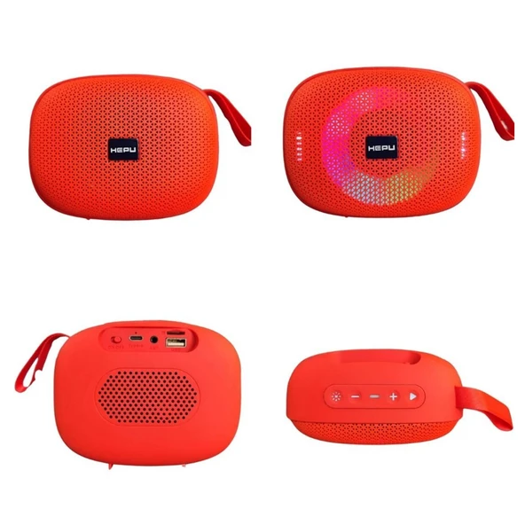 HEPU HP-S08 8W Taşınabilir Kablosuz Bluetooth Hoparlör - 9