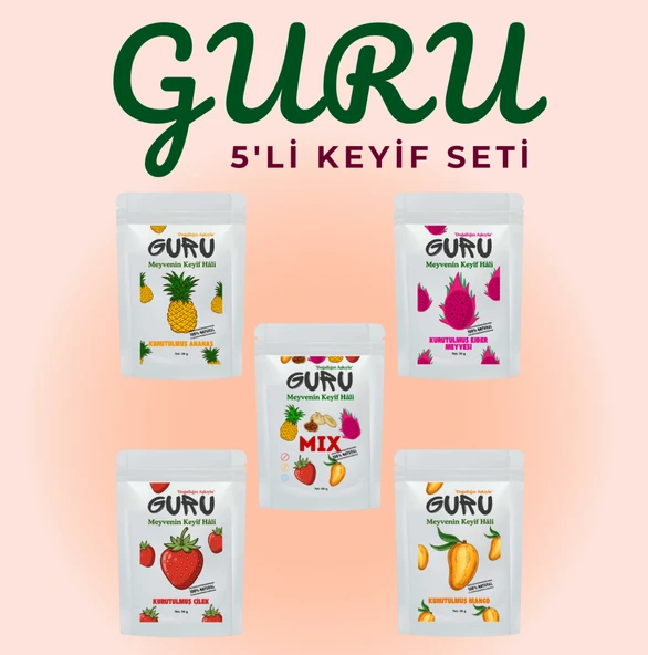 Guru 5'li Keyif Seti Meyve Kurusu - 1