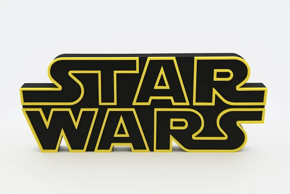 Yıldız Savaşları Temalı Dekoratif Obje 20cm Masaüstü Duvar Süsü Film Figürü Hediyelik