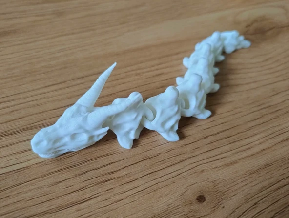 Eklemli Kemik Ejderha Figürü  Hareketli Oyuncak, Koleksiyonluk Masaüstü Dekoratif Ejder - 2