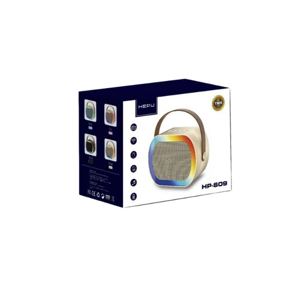 HEPU HP-S09 10W Taşınabilir Kablosuz Bluetooth Hoparlör - 5