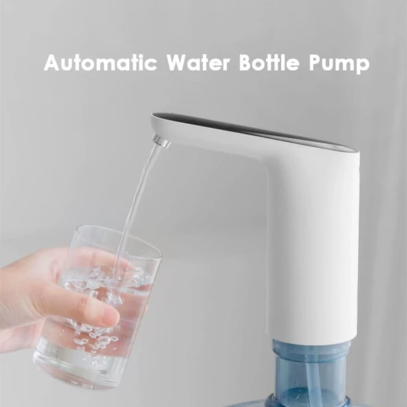 Mistaha 5 Galon Şişe için Su Şişesi Pompası Şarj Edilebilir Elektrikli Su Sebili Ev Ofis Açık Hava Etkinlikleri için Taşınabilir Otomatik İçme Suyu Sürahi Pompası ürün görseli 1