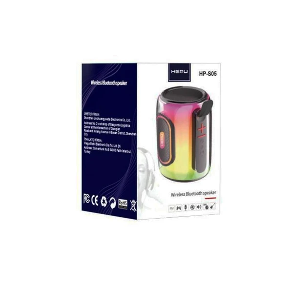 HEPU HP-S05 15W Taşınabilir Kablosuz Bluetooth Hoparlör - 2