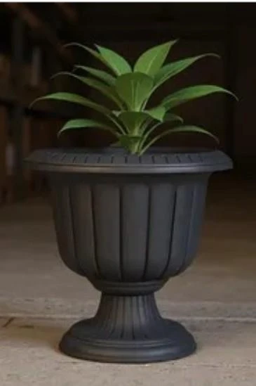 Omnipazar SO-N001 Nergiz Dekoratif Saksı 9,8 lt Antrasit 3 Adet - Resim 3