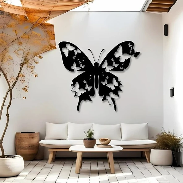 Kelebek modern Ahşap dekor tablo ürün görseli