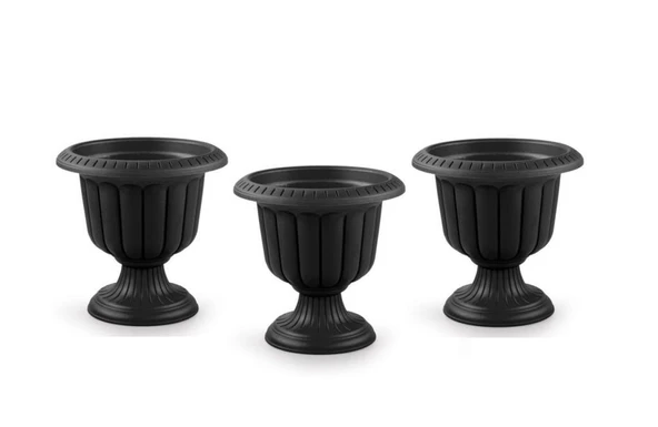 Omnipazar SO-N001 Nergiz Dekoratif Saksı 9,8 lt Antrasit 3 Adet ürün görseli