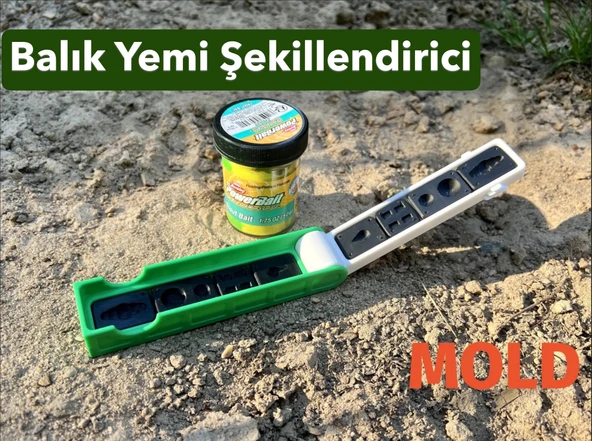 Balık Yemi Şekillendirici Kalıp  Powerbait İçin Yem Kalıbı  Pratik Şekil Verici Aparat