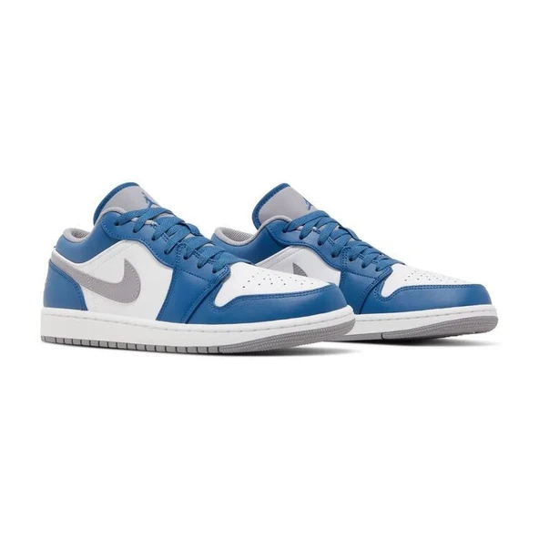 Air Jordan 1 Low True Blue Cement - 2