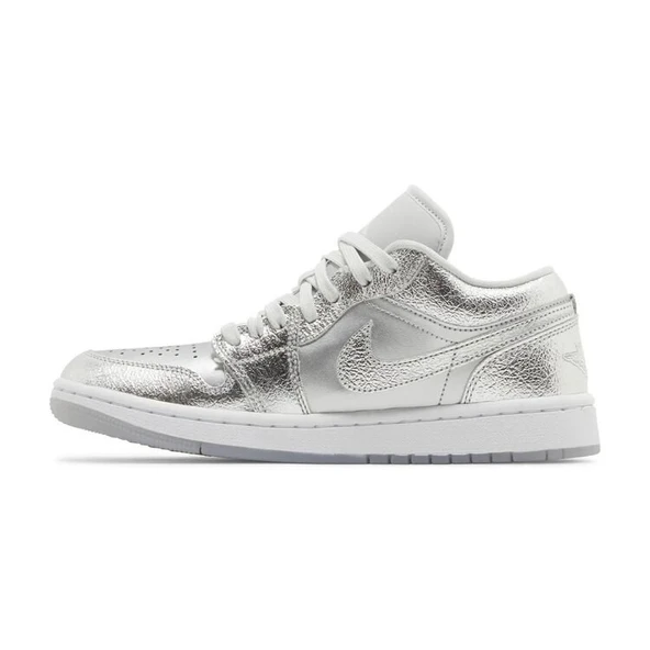 Air Jordan 1 Low SE Metallic Silver - Resim 2