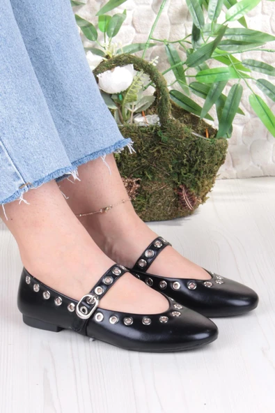 Fort 027-822 Fls Pul Detaylı Bant Toka Detaylı Kadın Babet ürün görseli