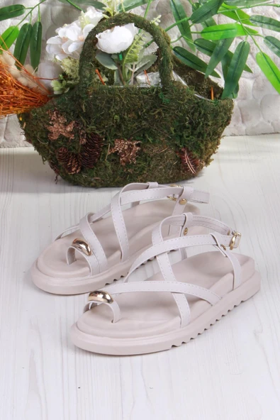 Fort 099-103 Fls Toka Detaylı Parmak Arası Kadın Sandalet - Resim 11