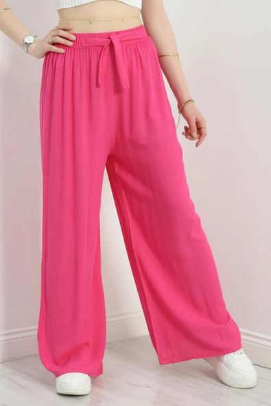 Dokuma Pantolon Pembe - Resim 3