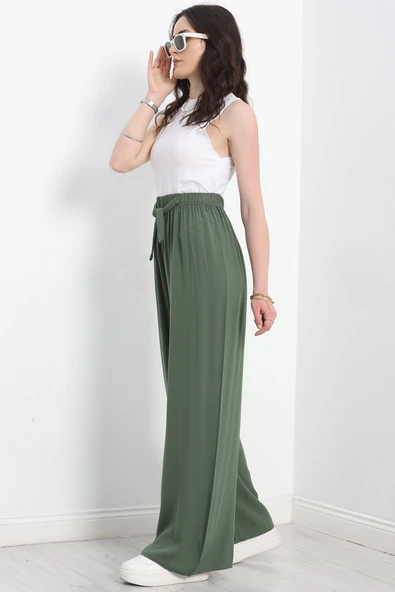 Dokuma Pantolon Haki - Resim 4