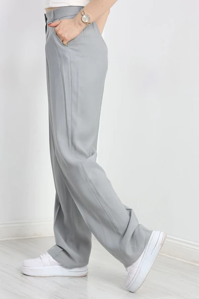 Tensel Pantolon Gri - Resim 3