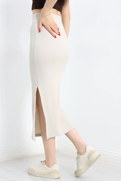 Kaşkorse Yırtmaçlı Etek Taş - Resim 6